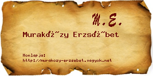 Muraközy Erzsébet névjegykártya